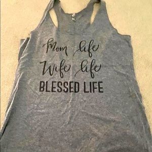 Mom life, wife life tank top